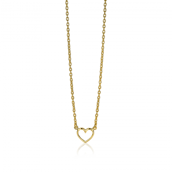 ZINZI ZIC1420G ZILVEREN COLLIER VERGULD HARTJE