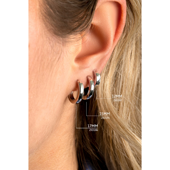 ZINZI ZIO187 ZILVEREN KLAP OORRINGEN 12X3MM