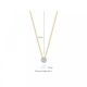 BLUSH 3602BDI GEELGOUDEN COLLIER MET HANGER DIAMANT 0.07CT.