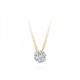 BLUSH 3602BDI GEELGOUDEN COLLIER MET HANGER DIAMANT 0.07CT.