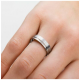 BOCCIA 0149-01 TITANIUM RING MAT-POLI BOCCIA 0149-01 TITANIUM RING MAT-POLI