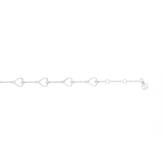 TOMMY HILFIGER JEWELS TJ2780296 STALEN ARMBAND HEART BRACELET TOMMY HILFIGER JEWELS TJ2780296 STALEN ARMBAND HEART BRACELET