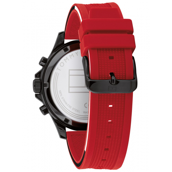 TOMMY HILFIGER HERENHORLOGE STAAL BANK