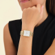 ROSEFIELD QWSG-Q09 VERGULD STALEN DAMESHORLOGE THE BOXY WHITE SUNRAY STEEL GOLD