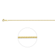 HUISCOLLECTIE 4004586 GOUDEN GOURMET COLLIER 42CM
