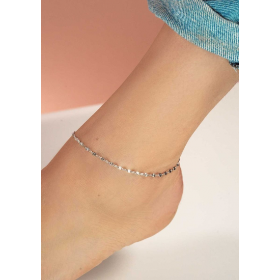 ZINZI ZIE1458 ZILVEREN ENKELBAND GEDIAMANTEERD GERHODINEERD