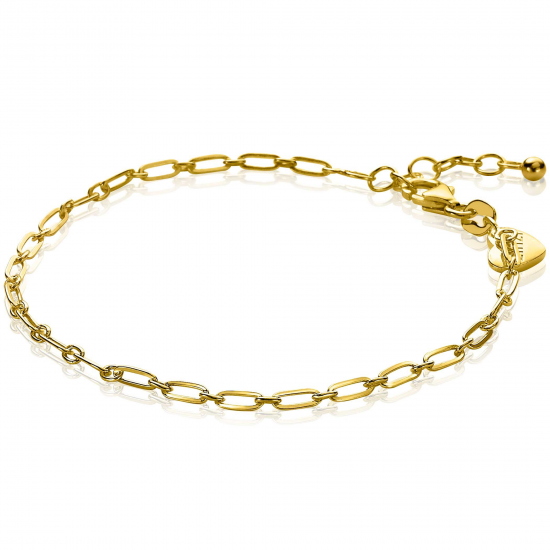 ZINZI ZIA2033G ZILVEREN ARMBAND VERGULD PAPERCLIP ZINZI ZIA2033G ZILVEREN ARMBAND VERGULD PAPERCLIP