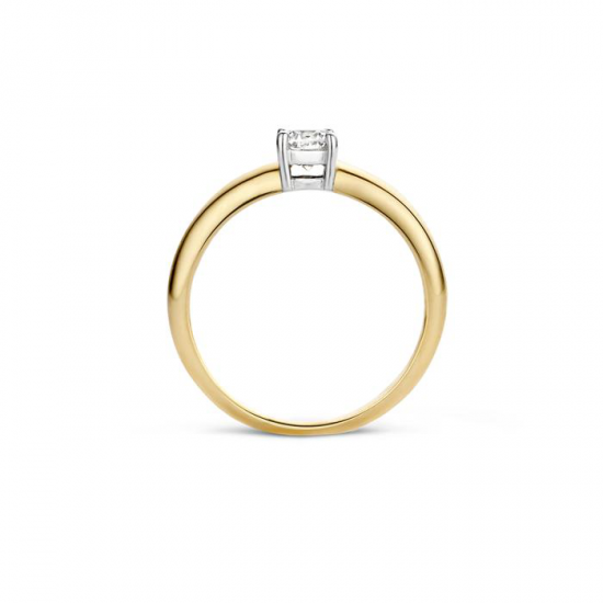 BLUSH 1129BZI BICOLOR GOUDEN RING MET ZIRKONIA BLUSH 1129BZI BICOLOR GOUDEN RING MET ZIRKONIA