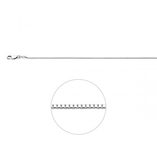 HUISCOLLECTIE 1306139 ZILVEREN COLLIER VENETIAANS 45 CM. GERHODINEERD