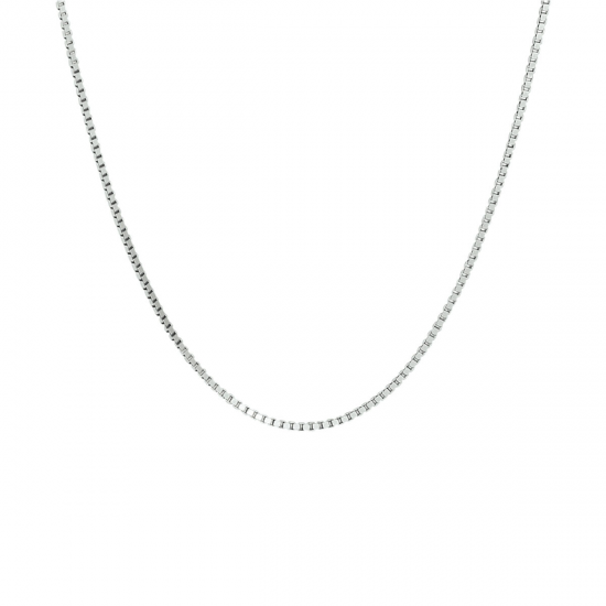 HUISCOLLECTIE 1306139 ZILVEREN COLLIER VENETIAANS 45 CM. GERHODINEERD