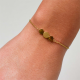 BOCCIA 03028-02 TITANIUM VERGULD ARMBAND BOCCIA 03028-02 TITANIUM VERGULD ARMBAND