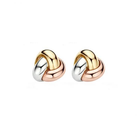 BLUSH 7145WYR TRICOLOR GOUDEN OORKNOPPEN KNOOP BLUSH 7145WYR TRICOLOR GOUDEN OORKNOPPEN KNOOP