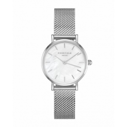 ROSEFIELD 26WS-266  DAMESHORLOGE STAAL THE SMALL EDIT WHITE SILVER