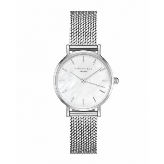 ROSEFIELD 26WS-266  DAMESHORLOGE STAAL THE SMALL EDIT WHITE SILVER