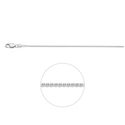 HUISCOLLECTIE 1018817 ZILVEREN COLLIER ROND VENETIAANS 45 CM