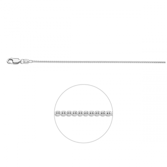 HUISCOLLECTIE 1018817 ZILVEREN COLLIER ROND VENETIAANS 45 CM