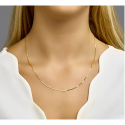 HUISCOLLECTIE 4003905 GOUDEN COLLIER VENETIAANS 50 CM.