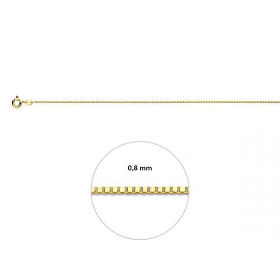 HUISCOLLECTIE 4003905 GOUDEN COLLIER VENETIAANS 50 CM.