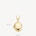 BLUSH 6081YGO GEELGOUDEN HANGER MEDAILLON OVAAL
