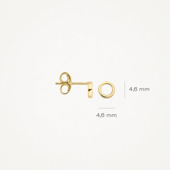 BLUSH 7244YGO GOUDEN OORKNOPPEN RONDJE BLUSH 7244YGO GOUDEN OORKNOPPEN RONDJE