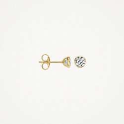 BLUSH 7257YZI GOUDEN OORKNOPPEN MET ZIRKONIA