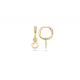 BLUSH 9059YGO GOUDEN OORRING AANHANGERS RONDJE