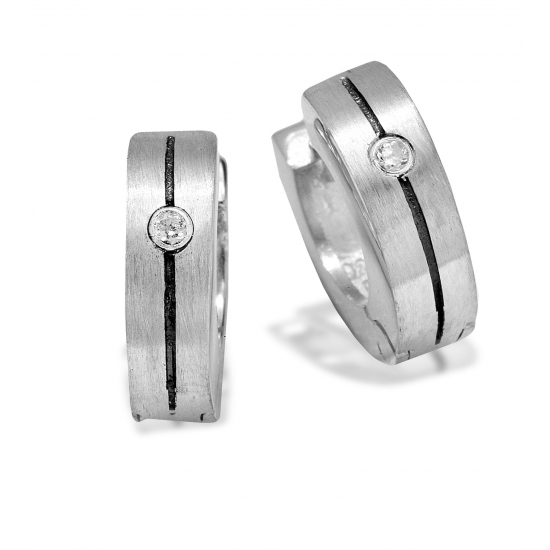 GALA DESIGN T0207 ZILVEREN OORRINGEN ZIRKONIA ACE CREOLS GALA DESIGN T0207 ZILVEREN OORRINGEN ZIRKONIA ACE CREOLS