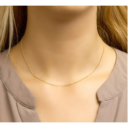 HUISCOLLECTIE 4004585 14 KARAAT GOUDEN GOURMET COLLIER 42 CM