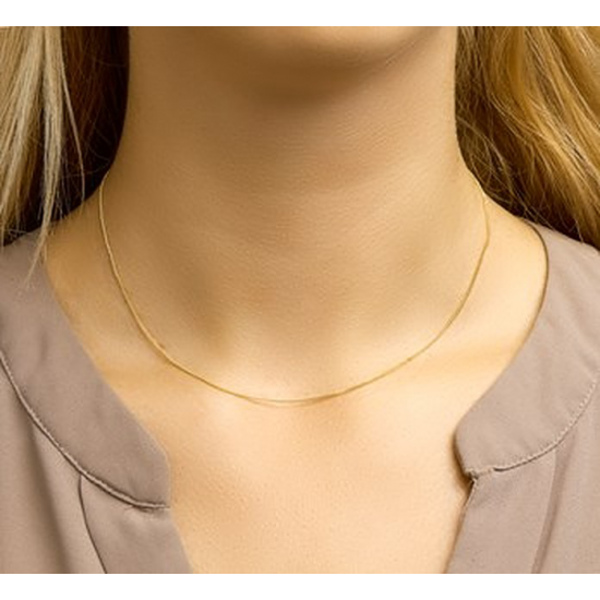 HUISCOLLECTIE 4004585 14 KARAAT GOUDEN GOURMET COLLIER 42 CM