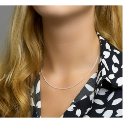 HUISCOLLECTIE 1002010 ZILVEREN COLLIER GOURMET 45 CM.