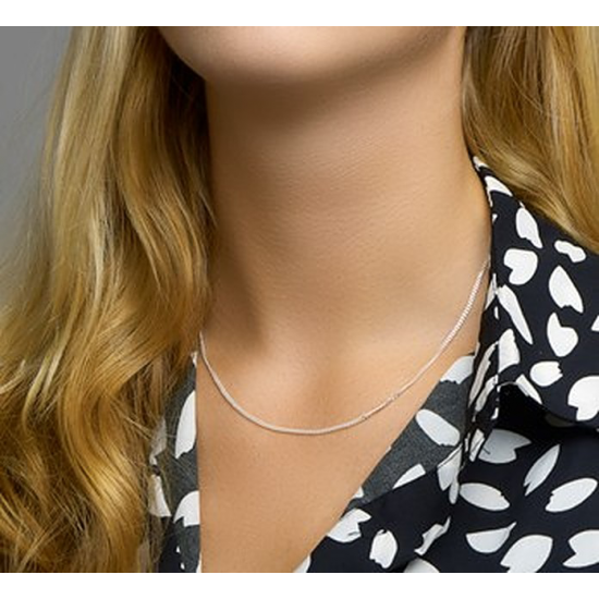 HUISCOLLECTIE 1002010 ZILVEREN COLLIER GOURMET 45 CM.