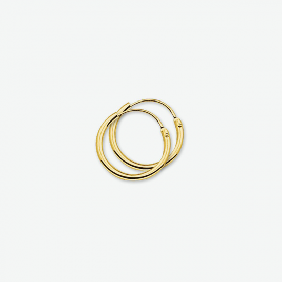 HUISCOLLECTIE 4001310 14 KARAAT GOUDEN OORRING 15 MM