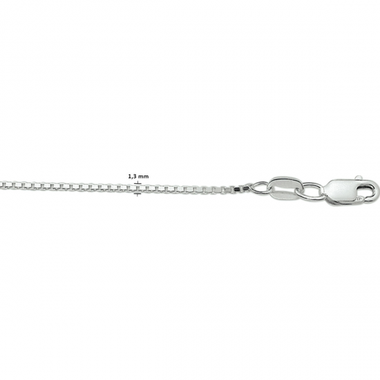 HUISCOLLECTIE 1001743 ZILVEREN COLLIER VENETIAANS 50 CM. HUISCOLLECTIE 1001743 ZILVEREN COLLIER VENETIAANS 50 CM.