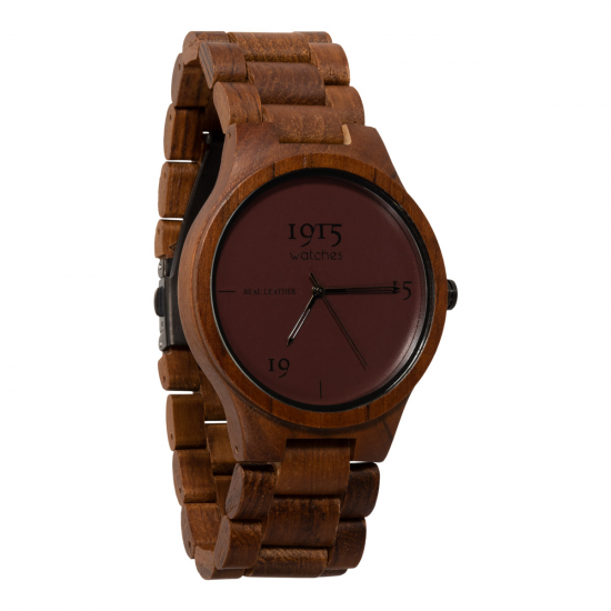 1915 WATCH RL02 MEN REAL LETHER BORDEAU 46 MM. 1915 WATCH RL02 MEN REAL LETHER BORDEAU 46 MM.