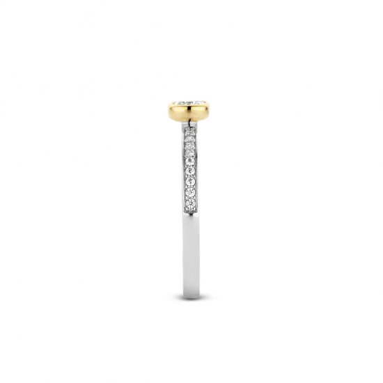 TI SENTO 12108ZY ZILVEREN RING VERGULD ZIRKONIA TI SENTO 12108ZY ZILVEREN RING VERGULD ZIRKONIA