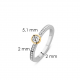 TI SENTO 12108ZY ZILVEREN RING VERGULD ZIRKONIA TI SENTO 12108ZY ZILVEREN RING VERGULD ZIRKONIA