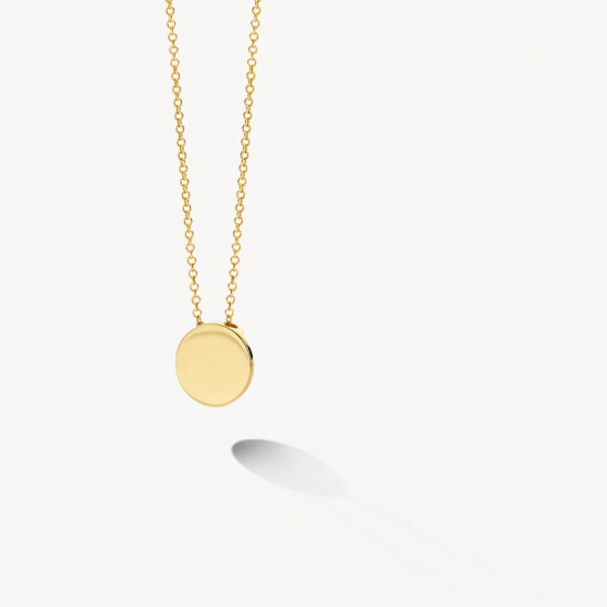 BLUSH 3088YGO GOUDEN COLLIER MET GEELGOUDEN PLAATJE ROND