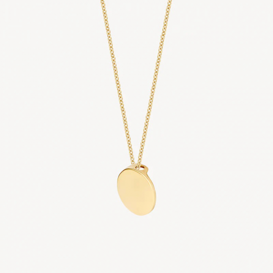 BLUSH 3088YGO GOUDEN COLLIER MET GEELGOUDEN PLAATJE ROND