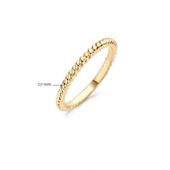 BLUSH 1118YGO GEELGOUDEN RING TORS