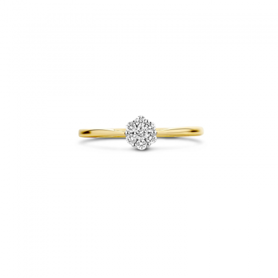 BLUSH 1611BDI GEELGOUDEN RING DIAMANT 0.15CT.