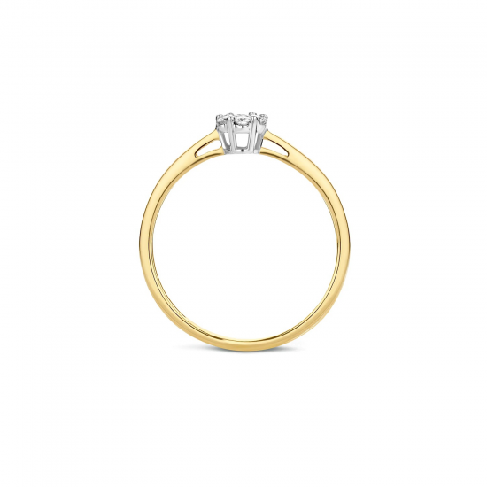 BLUSH 1611BDI GEELGOUDEN RING DIAMANT 0.15CT.