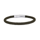 SON OF NOA 889 000-BROWN21 ARMBAND BRUIN KOORD MET STALEN SLUITING