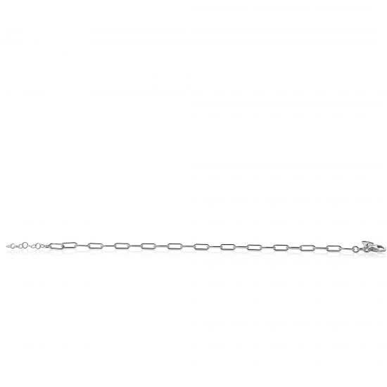 ZINZI ZIA2202 ZILVEREN ARMBAND PAPERCLIP SCHAKEL ZINZI ZIA2202 ZILVEREN ARMBAND PAPERCLIP SCHAKEL