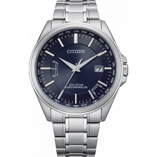 CITIZEN CB0250-84L HERENHORLOGE RADIO-CONTROLLED ECO-DRIVE  STAAL SAFFIER