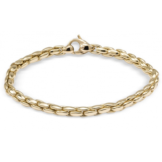 MONZARIO 829-A GEEL 14K. GEELGOUDEN ARMBAND TURTLE SCHAKEL