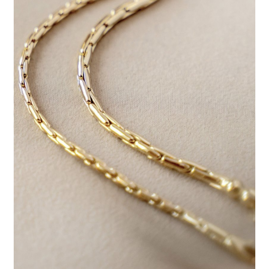 MONZARIO 1293-A GEEL 14K. GEELGOUDEN ARMBAND FANTASIESCHAKEL MONZARIO 1293-A GEEL 14K. GEELGOUDEN ARMBAND FANTASIESCHAKEL