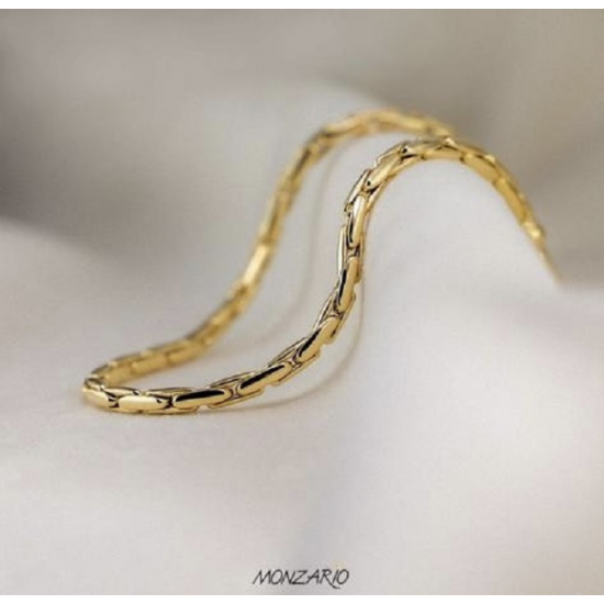 MONZARIO 1293-A GEEL 14K. GEELGOUDEN ARMBAND FANTASIESCHAKEL MONZARIO 1293-A GEEL 14K. GEELGOUDEN ARMBAND FANTASIESCHAKEL