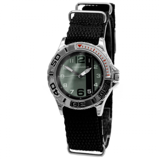 COOLWATCH P.1585 KINDERHORLOGE GRIJS/ZWART