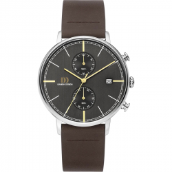 DANISH DESIGN IQ23Q1290 HERENHORLOGE STAAL CHRONOGRAAF KOLTUR CHRONO II