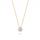 BLUSH 3603BDI GOUDEN COLLIER MET HANGER BICOLOR DIAMANT 0.15 CT.